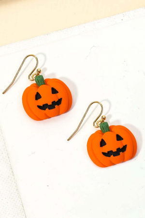 Halloween Pumkpin Head Earrings