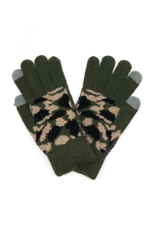 Camo Knit Gloves