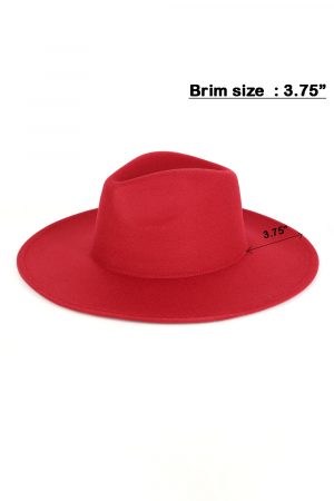 Solid Brim Panama Hat