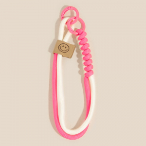 Two Tone Braided Bungee Cord Bag Charm