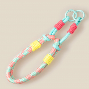 Intricate Braided Bungee Cord Bag Charm