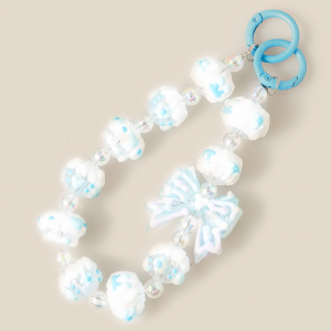 Mixed Floral Hearts Ribbon Bow Beaded Bag Charms