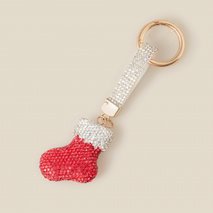 Pave Christmas Stocking Bag Charm