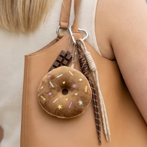 Plush Sprinkle Donut Chocolate Bar Bag Charm