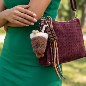 Plush Bird With Chocolate Bar Bag Charm