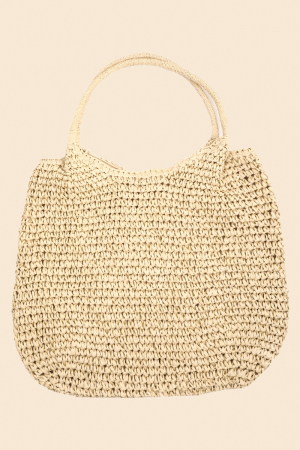 Large Straw Tote Bag