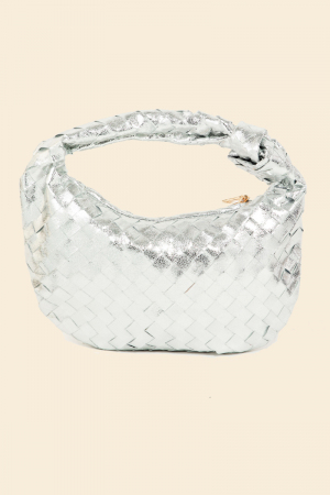 Basket Weave Hobo Handbag