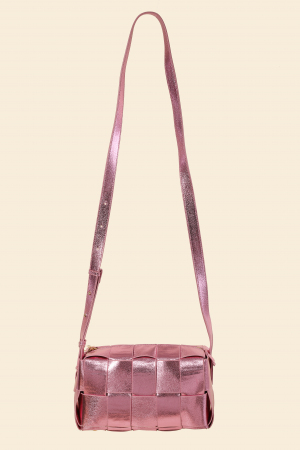 Leather Woven Shoulder Bag