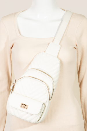 Leather Cushioned Sling Bag