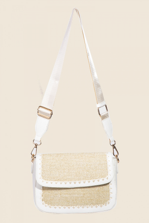 Braided Leather Crossbody Bag