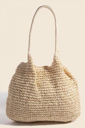 Braided Long Handle Tote Bag