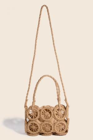 Intricate Braided Wheels Hand Bag