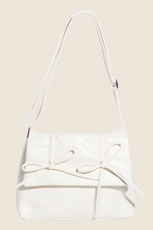 Leather Bow Knot Square Bag