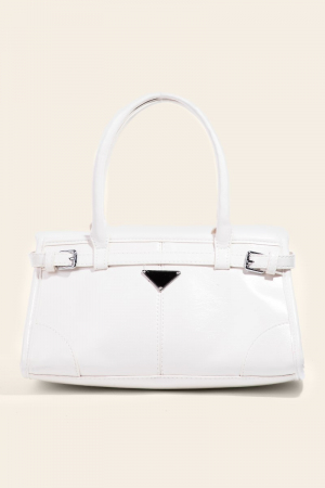 Glossy Leather Rectangle Bag