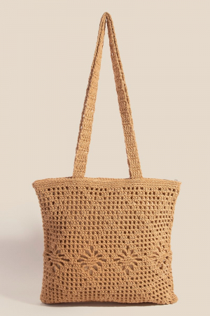 Intricate Braided Pattern Square Tote Bag