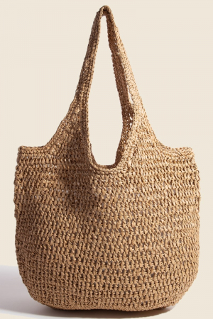 Large Braided Hobo Shoulder Bag