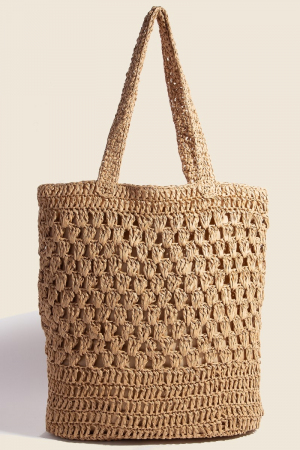 Long Braided Tote Bag