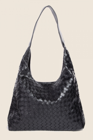 Woven Leather Tote Bag