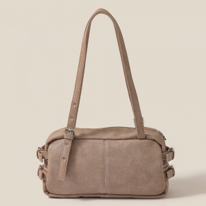 Multi Grommet Belt Strap Rustic Hand Bag