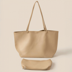 Soft Solid Color Tote Bag