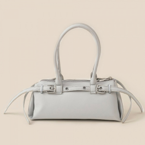 Leather Belt Decor Hand Bag