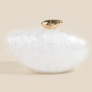 Oval Seashell Clutch Bag