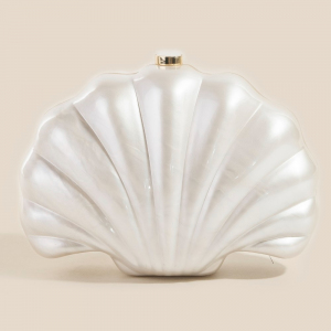 Seashell Pearl Clutch Bag
