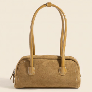 Suede Baguette Hand Bag