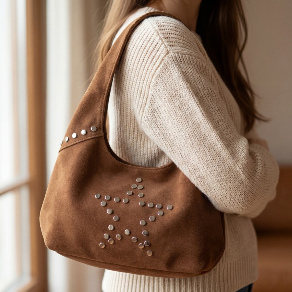 Studded Star Shoulder Bag
