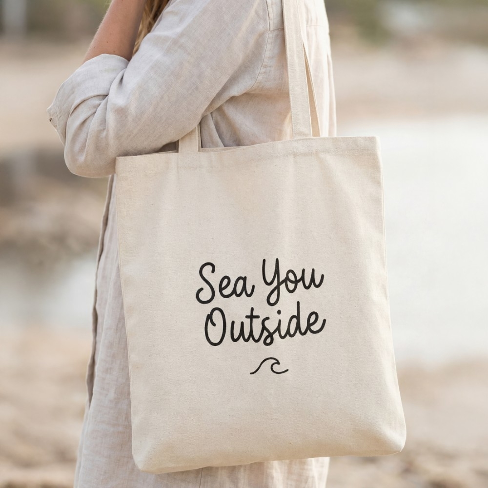 See You Outside Tote Bag