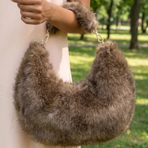 Soft Plush Oversized Hobo Shoulder Bag