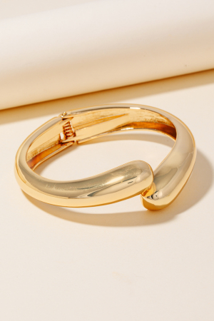 Metallic Hinged Bangle Bracelet
