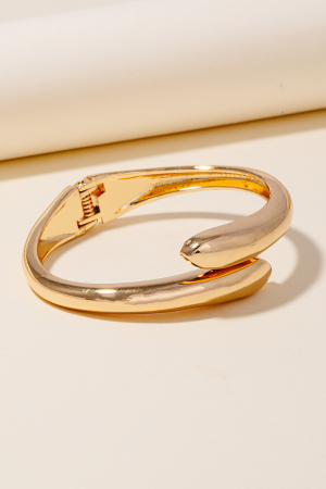Hinged Metal Bangle Bracelet