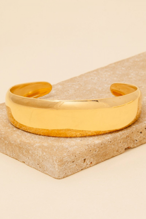 Stainless Steel Flat Cuff Bracelet