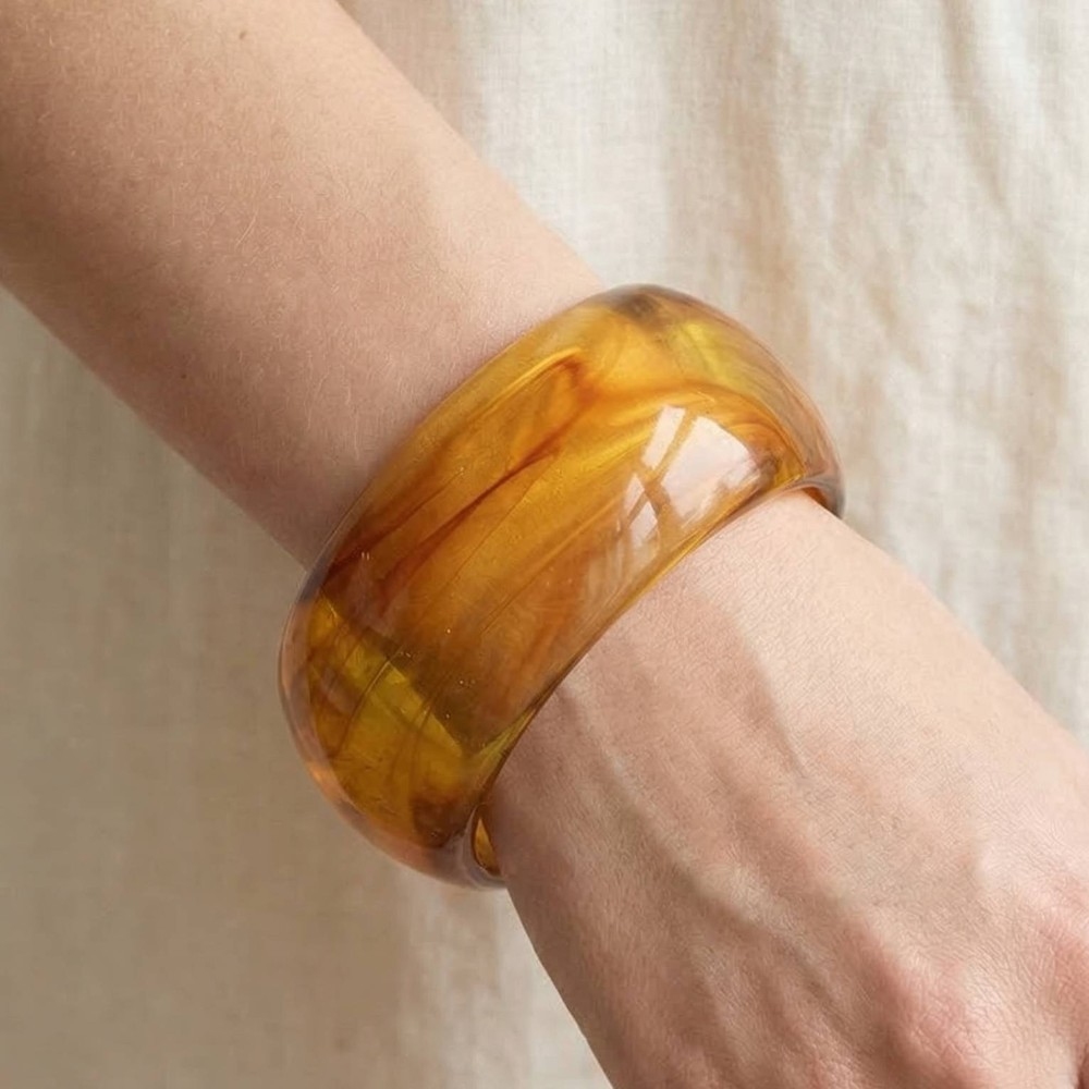 Solid Resin Bangle Bracelet