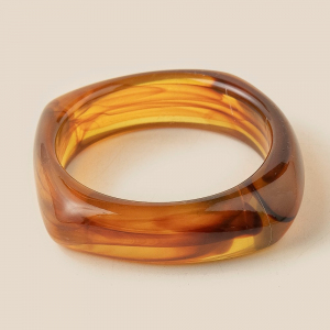 Translucent Chunky Bangle Bracelet