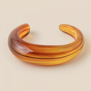 Transparent Resin Cuff Bracelet