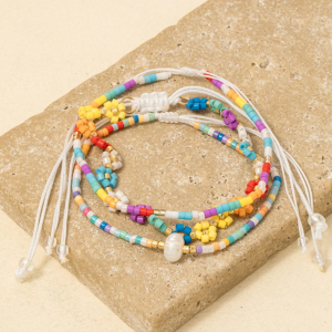 Assorted Seed Beaded Bracelets Set