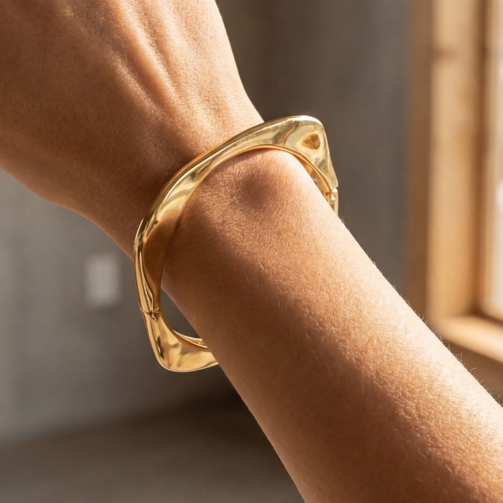 Metallic Square Hinge Bracelet