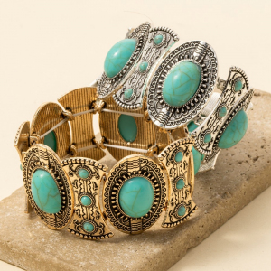 Western Concho Stretch Bracelet