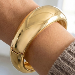 Rounded Hinge Bangle Bracelet