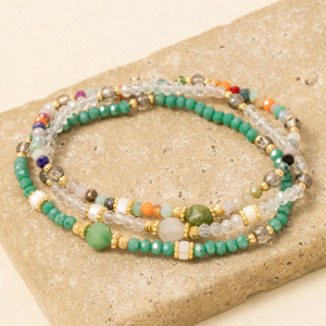 Assorted Bead Bracelet 3 Set