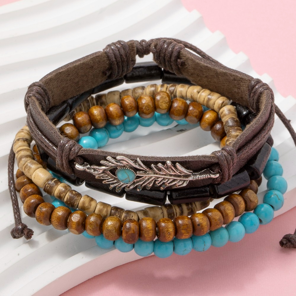 Western Theme Beaded Bracelet Set