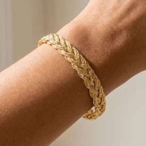 Braided Rope Weave Cuff Bracelet