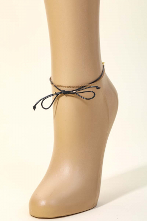 Dainty Strap Layered Anklet