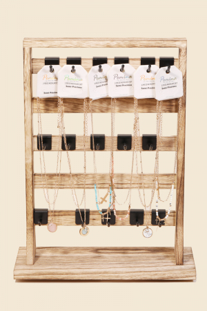 Wooden Necklace Display Stand