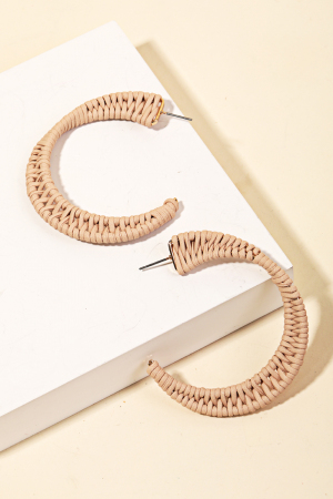 Ornate Braided Hoop Earrings