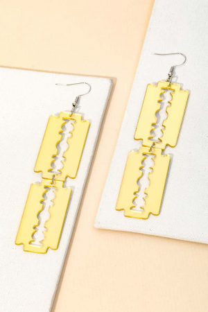 Razor Blades Drop Earrings
