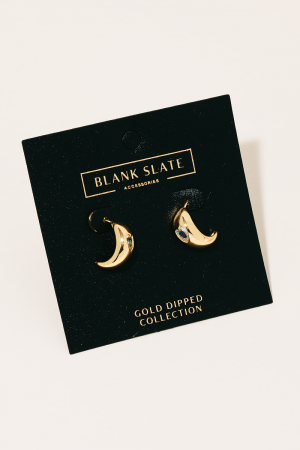 Gold Dipped Mini Heart Hoop Earrings