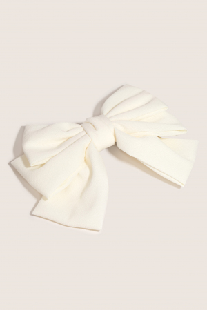 Solid Ribbon Bow Hair Clip